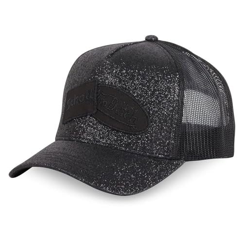 Casquette pailletée Von Dutch grise ajustable | Mode streetwear paillettes