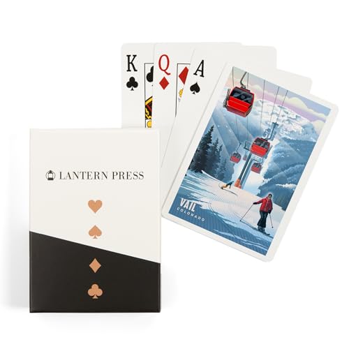 Lantern Press Baraja póker arte Vail Colorado 52 cartas
