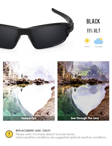 Image of BLAZERBUCK Replacement Lenses & Sock Kit for Oakley Flak 2.0 OO9295 Sunglasses