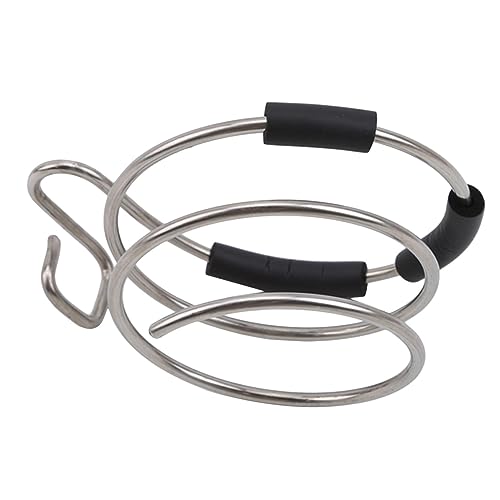 Sperrins Bathroom Hair Dryer Holder with Rubber Ring Hair Care Tools Holder Wall Mount Finished Stainless Steel