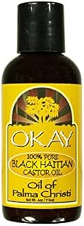 Okay 100% Pure Black Haitian Castor Oil, 4 oz by Okay