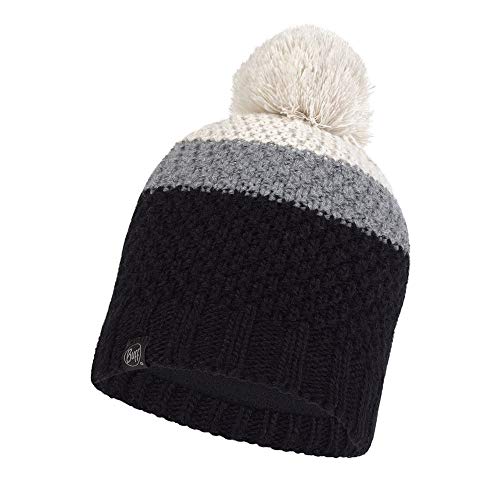 Bonnet Buff Knitted & Fleece Noel Black en maille de qualité supérieure
