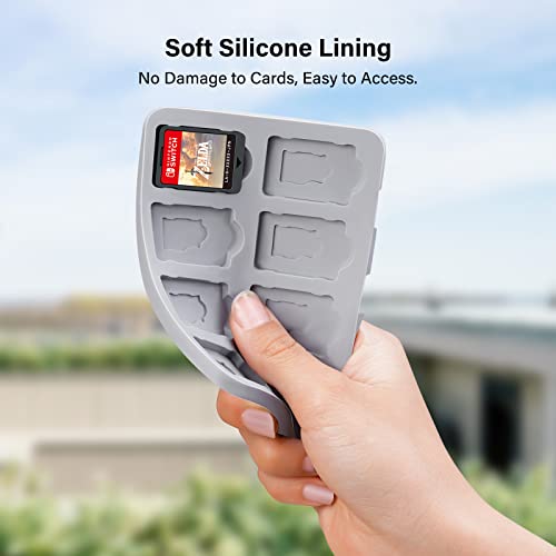 Jingdu Switch Game Case Holder For Switch Game Card, The Slim Switch Game Storage Case With 16 Game Slots And 16 Micro Sd Card Slots Suitable For Switch, Lite/Oled Games, Red #TOP3