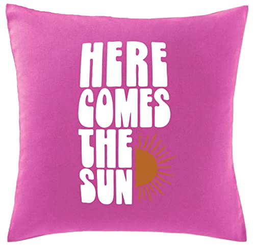 Image of Hippowarehouse Here comes the Sun Printed bedroom accessory cushion cover case 41x41cm