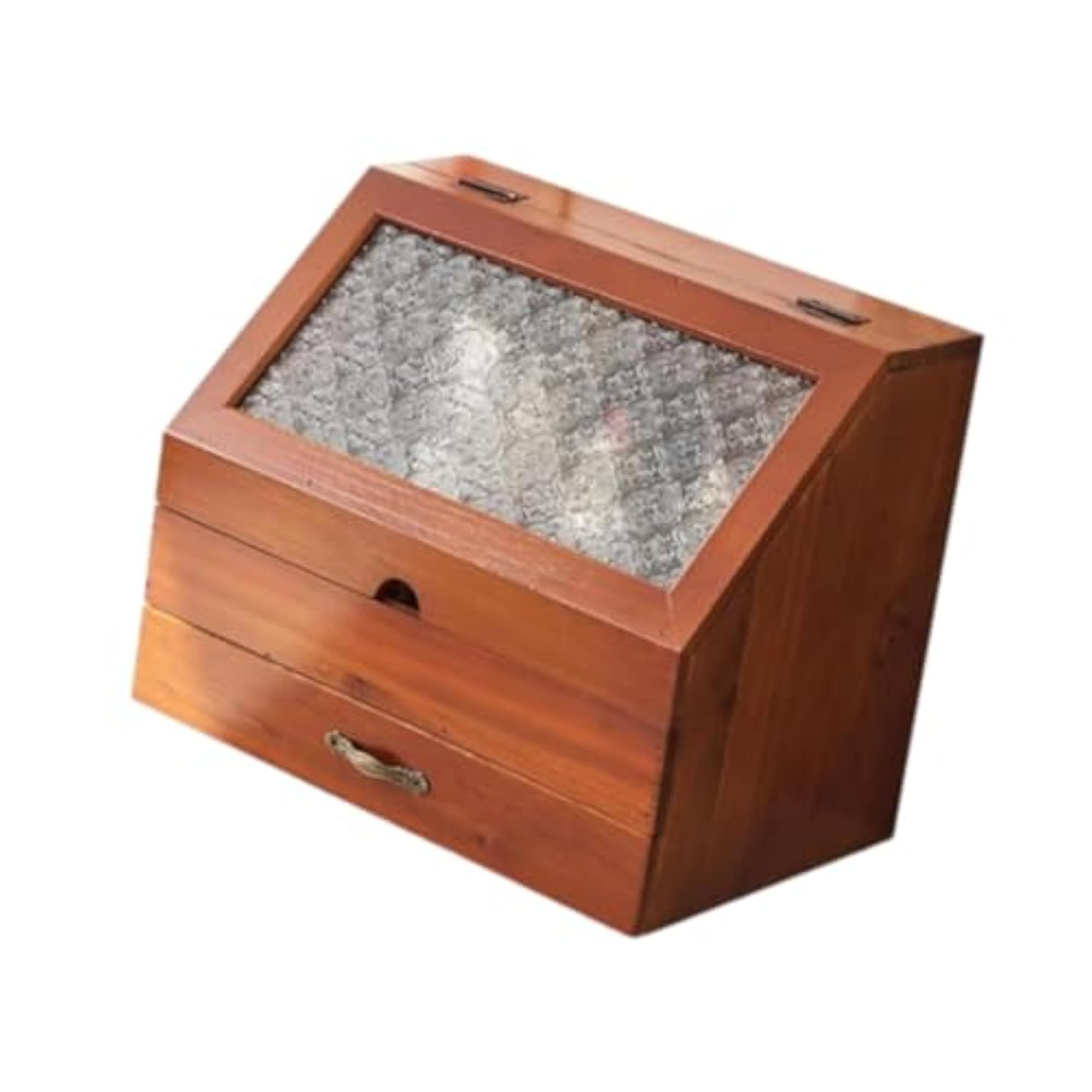Wooden Makeup Organizer for Vanity Tabletop