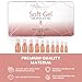 Allkem Soft Gel Nail Tips - 360 pcs XL French Ballerina Nail Extensions Kit - 12 Sizes Extra Long Full Cover Nails - Neutrals - Bold (360 Pieces)