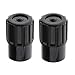Gazechimp 2pcs Black Tenor Saxophone Sax End Plug Cap Wind Instrument Parts