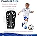 Soccer Shin Guards, 2 Pairs Soccer Shin Sleeves Superlight and Breathable Shin Guard Equipment for Boys and Girls, Protective Football Gear Shin Pads for Youth Teens Adults (Black and White, Small)
