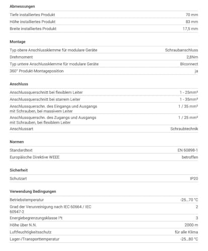 Hager HAGETIMCN116 Leitungsschutzschalter 16A C 1-polig
