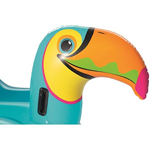 81 "Tropical Toucan Piscine Gonflable Raft Flottant, rhinocéros géants Piscine Flottant, Gonflable Ride Piscine Flottant, Adultes et Enfants Piscine d'été Salon de Rafting
