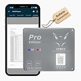 GFOXX Datenlogger Bluetooth Thermometer Pro Edition, durchgehender Temperaturzugriff trotz Abschirmung, 10x schnellerer Sync, HACCP konform, wechselbare Batterie, Temperaturbereich -25°C bis +60°C