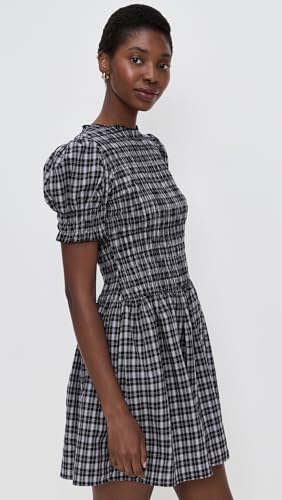 WAYF Women's Eloise Smocked Short Sleeve Dress4