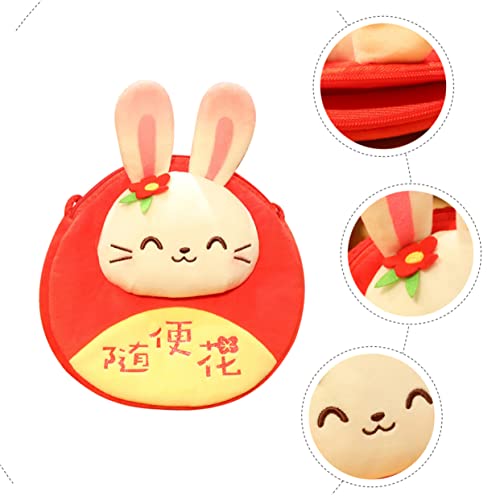 NOLITOY 4 Pçs Design Menina Festival Zodíaco Vermelho Para Coelho Sorte Primavera De Moeda Telefone