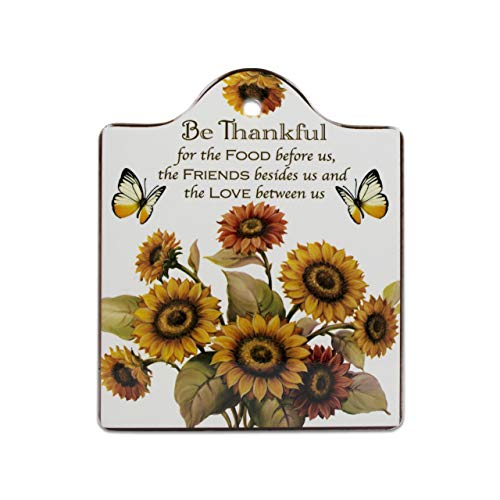 Thankful Porcelain Cheeseboard with Cork Backing