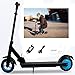 Magic Vida - Patinete Electrico Plegable, 8 Pulgadas, Color Negro, para Adultos y niños, 350 W, 6,0 Ah, Velocidad máxima de 25 km/h, LED
