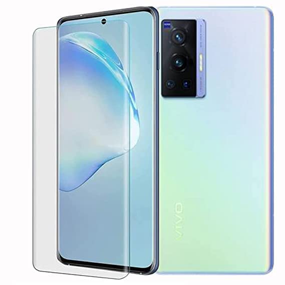Image of Premium Tempered Glass Design for Vivo X70 Pro Plus Advanced Border Less Full Edge to Edge 3D Curved UV Screen Protector and Easy Installation Kit (Pack of 1)- By Blackwik