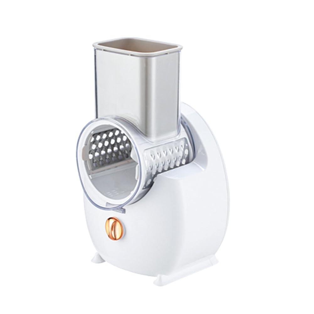 Hndhbfgrt Cordless Electric Cheese Grater Shredder Type-C Charging One-Touch Control Rotary Automatic Slicer Grinder