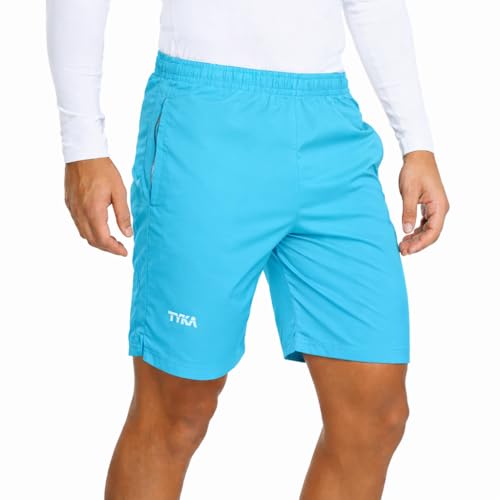 Image of TYKA Mycra Shorts for Men | Polyester Training Shorts | Quick Dry Gym Running Sports Wear Black