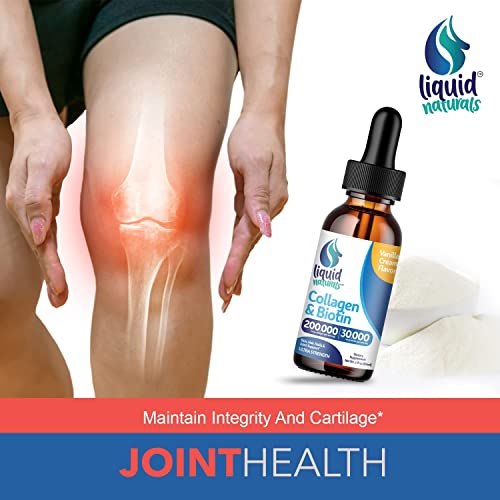 Liquid Collagen, 2 Fl. Oz Ultra-Strength Liquid Collagen For Women, Biotin And Collagen Supplements For Hair, Skin, Nails #TOP6