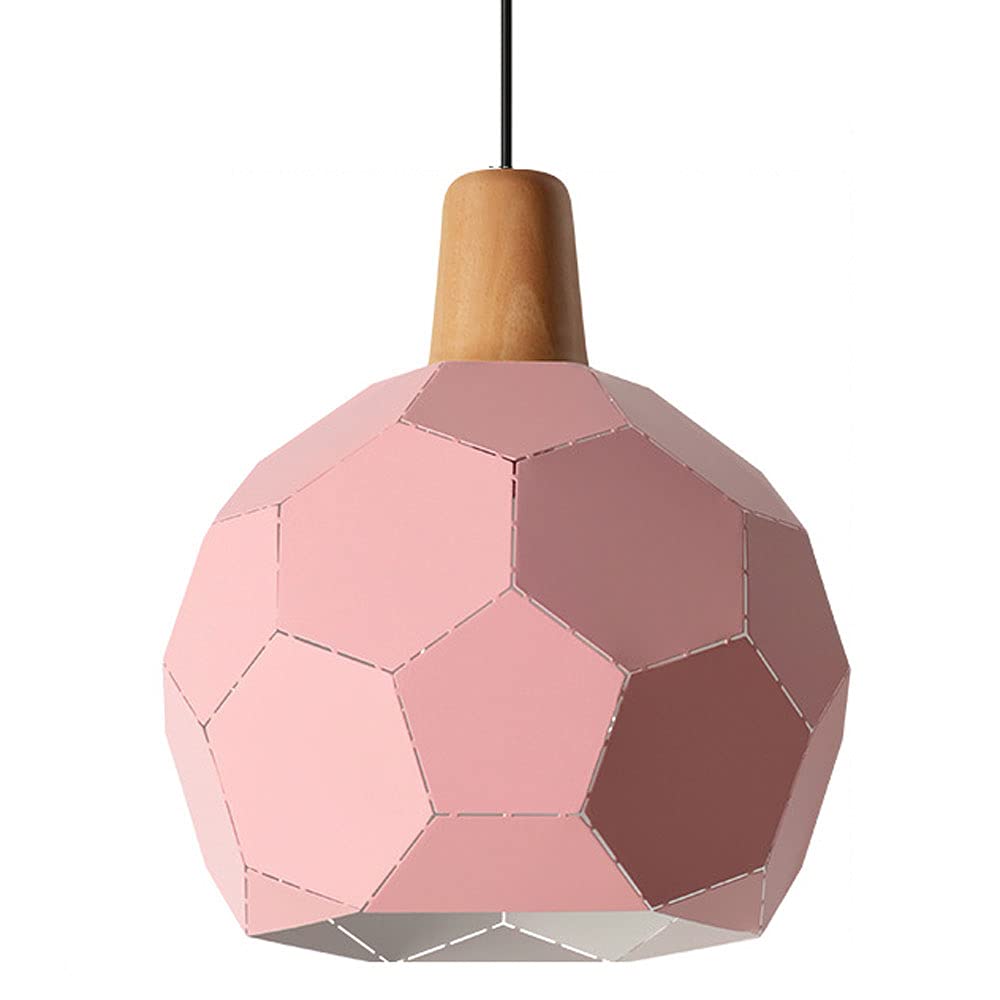 Lustre de restaurant en métal suspendu au plafond, luminaire moderne rose E27 durable