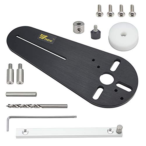 ArtisanShow Circle Cutting Jig for Electric Hand Trimmer Use Bakelite Woodworking Circle Groove