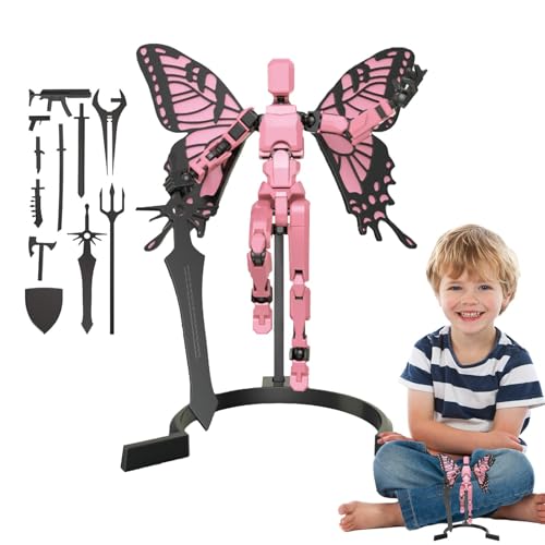 13 figuras de acción, 13 robots | 13 figuras de acción impresas fidget juguetes multiarticulados con 13 articulaciones, juguete robot móvil con 13 figuras de acción para los amantes de los juegos