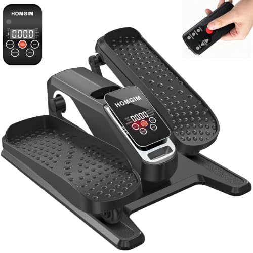 Image of HOMGIM Under Desk Elliptical Machine - Quiet Motorized Leg Exerciser with Smart Remote, 12-Speed Manual Programs Auto /3 Auto Programs LCD Display & Bidirectional Motion for Home /Office
