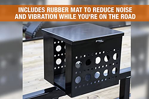 Buyers Products Lt17 Mount Multi Rack Organizer Holder With Lid For Trucks And Open & Enclosed Landscape Trailers Storage For Lawn & Yard Hedge Trimmers, Chainsaws, Blowers And More, Black #TOP4