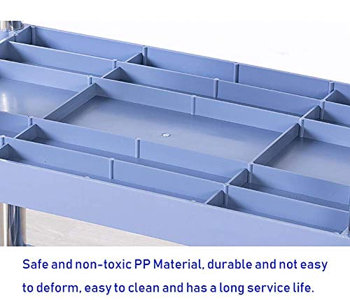 Trolley op wielen Tool 3 Tier Hotel Catering Cart met handvat Restaurants Schoonmaakservice Verzamelrol Trolley met wiel… - Afbeelding 8