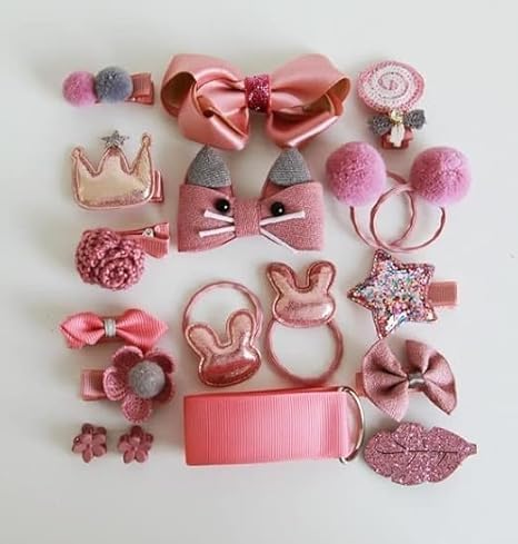 PRATHNA CREATION – Combo Card Hair Clips for Girls Kids | Kids Hair Accessories For Girls | Hair Accessories For Baby Girl (Casual, 16PCS – SET OF 1)