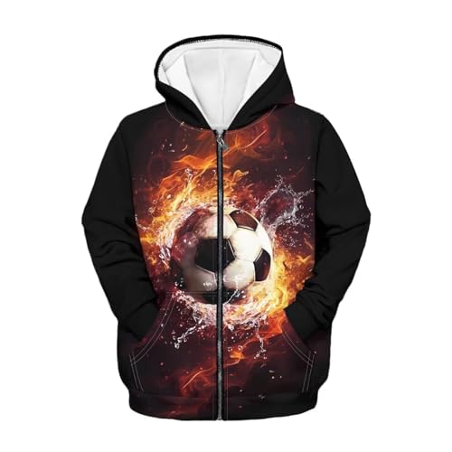 Hoodies for Boys Girls Printed Hooded Sweatshirts with Pockets Long Sleeve Pullover Top Hooded Jacket for Fall