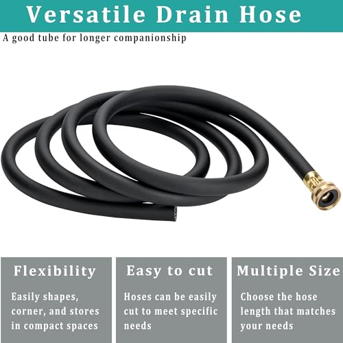 Image of 5FT Dehumidifier Drain Hose with 3 /4 inch FHT Brass Rustproof Connector