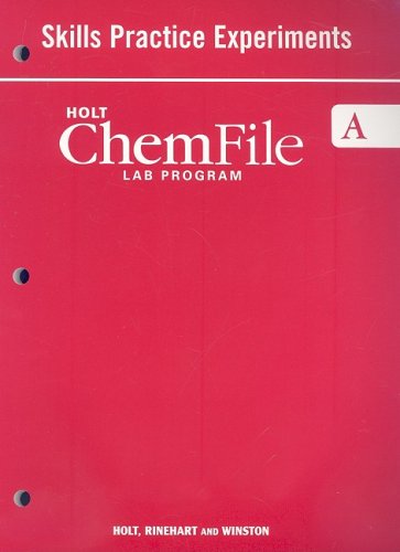 Holt Modern Chemistry: Workbook, Student Edition Skills Practice Experiments