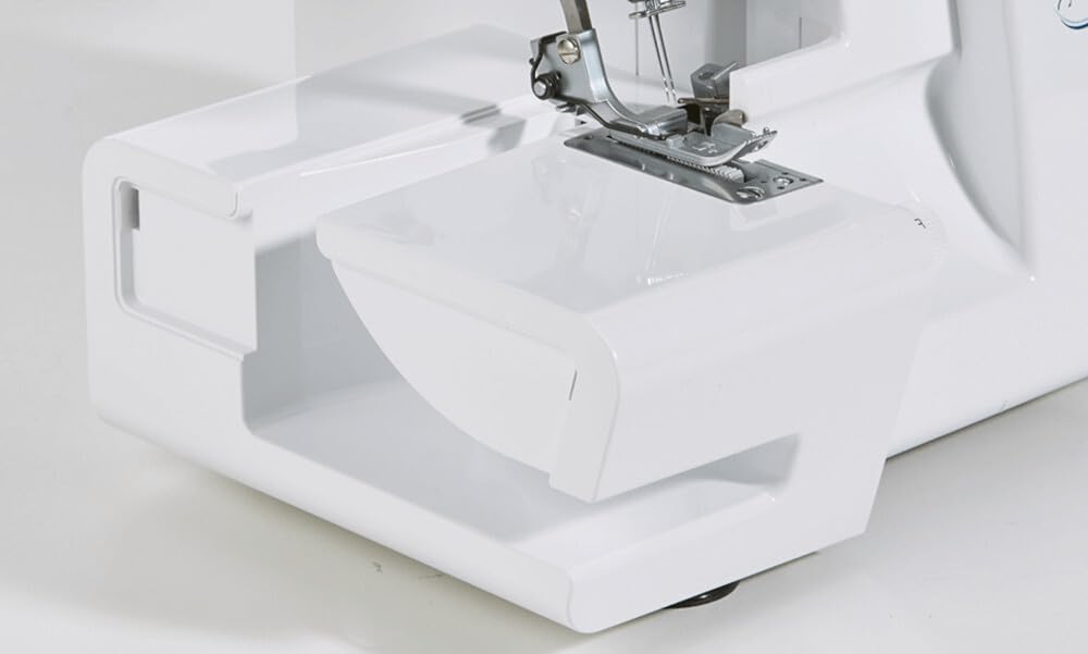Brother 1334DS Macchina Tagliacuci con Differenziale, Taglia e Cuce anche per Principianti, Overlock a 3 e 4 fili, 10 Punti di Cucito per Cucire Tessuti, Cucitura Professionale, Braccio libero