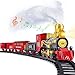 Letapapa Train Set, Christmas Train Sets for Under The Tree, Electric Train Toy for Boys & Girls, Toy Train w/Steam Locomotive, Tracks, Lights & Sound, for 3 4 5 6 7 8+ Year Old Kids