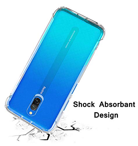 Image of COVERBLACK Rubber Back Cover for Mi Redmi8A Dual - M2001C3K3I - Transparent