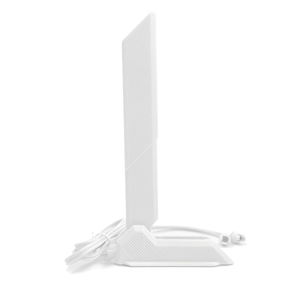 Gintai Antena WiFi 7 do ASUS ROG CROSSHAIR X870E/STRIX B850 B860 X870 Z790 Z890/ MAXIMUS Z890 Z790 WLAN Wzmacniacze WiFi 7 Tri-Band karta do gier 12dBi Bluetooth 5.4, podstawa magnetyczna (biała)