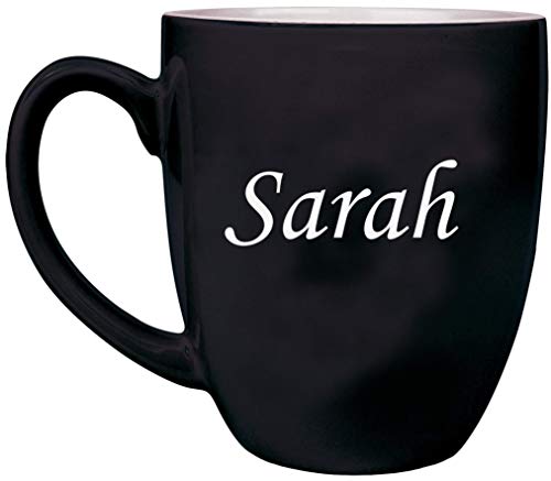 ANY TEXT Custom Engraved Coffee Mug, Laser Engraved Personalized Ceramic Coffee Cup - BM01