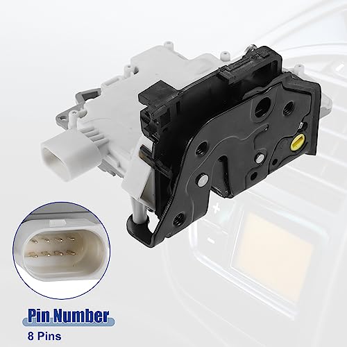 Image of ACROPIX Rear Left Side Door Lock Actuator Motor Fit for Audi A4 Quattro 2008-2011 for Audi Q7 2007-2015 Pack of 1 White