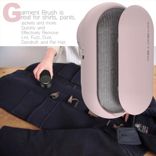Image of Rechargeable Fabric Shaver, Magictec Lint Remover Sweater Defuzzer Lints Fuzzs Pills Pilling Trimmer for Clothes and Furniture -Battery Operated (Candystripe)
