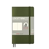 Contiene 121 páginas Leuchtturm1917 339601 - Cuaderno de notas de bolsillo (A6, 121 páginas), tapa blanda, color Army