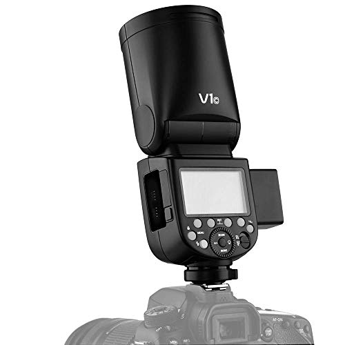Image of Godox V1-C V1 Li-on TTL On-Camera Round Flash Speedlight Compatible with Canon