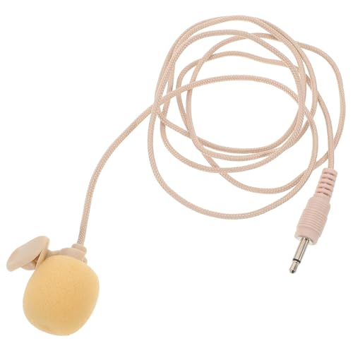 Abaodam Lavalier Microphone Portable Mini Lapel Mic with Plug for Online Meetings Interviews Noise Cancellation Lightweight Clip Design for Easy Use