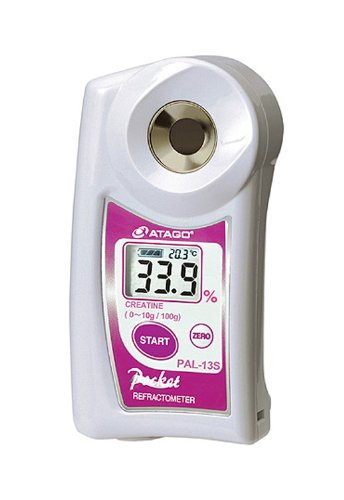 Atago 4413 PAL-13S Digital Hand-Held Pocket Pharmaceutical Reagent Refractometer, Special Scale for Creatine