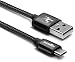Micro USB Cable 1 Meter 3ft Braided (Black) Sentey® High Speed Micro Usb Cable Usb 2.0 Tangle-free Charging/sync Cable a Male to Micro USB Ls-6720