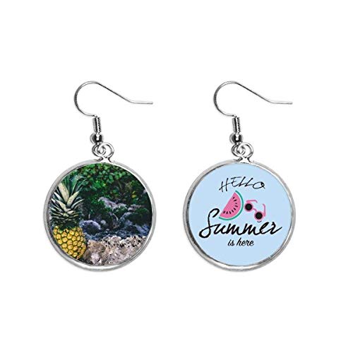 Pendientes de sandía y hojas de piña perfectos para lucir en la playa este verano