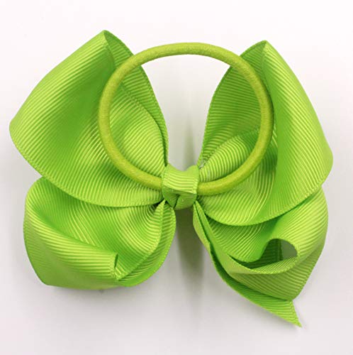 40Pcs 4.5 Inches Boutique Pops Hair Bows Elastic Hair Ties Grosgrain Ribbon Big Cheer Bow Ponytail Holder Rubber Hair Bands For Girls Toddlers Kids Teens In Pairs #TOP2