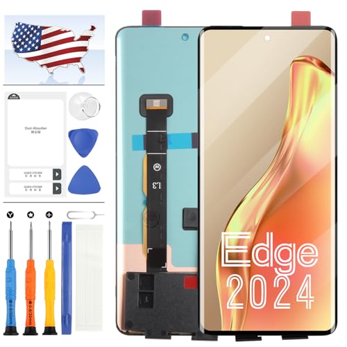 Écran LCD pour Motorola Edge 2024 kit de remplacement XT2405 noir avec outils