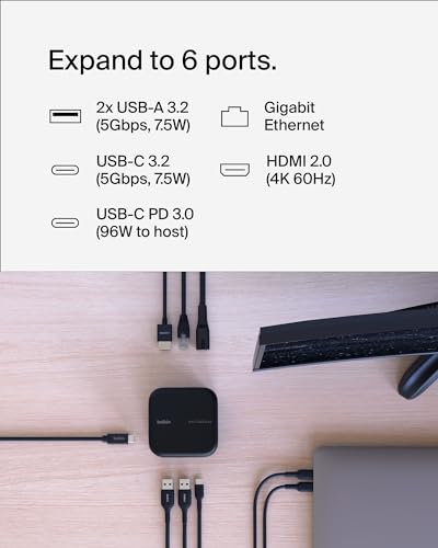 Belkin USB-C Docking Station 6 in 1 Core GaN - image 2