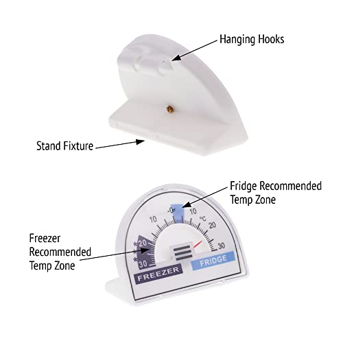 Refrigerator Thermometer For Fridge Freezer With Recommended Fridge Freezer Thermometer Temperature Zones Cooler Chiller #TOP5